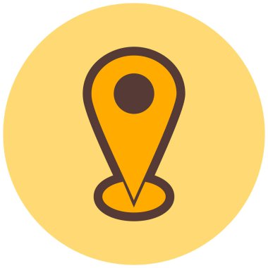 konum. Web simgesi basit illüstrasyon