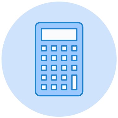 Hesap makinesi. Web simgesi basit illüstrasyon