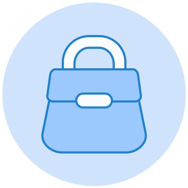 Çanta. Web simgesi basit illüstrasyon