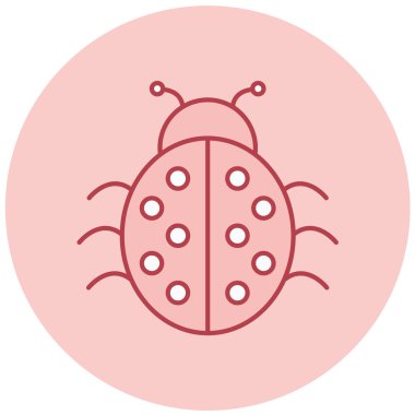 Böcek. Web simgesi basit illüstrasyon