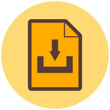 dosya biçimi simgesi, vektör illüstrasyonu