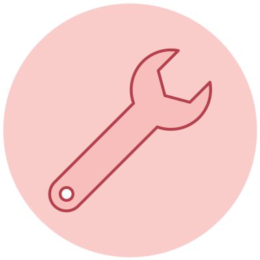 İngiliz anahtarı. Web simgesi basit illüstrasyon