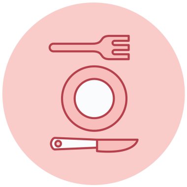 yiyecek web simgesi basit tasarım