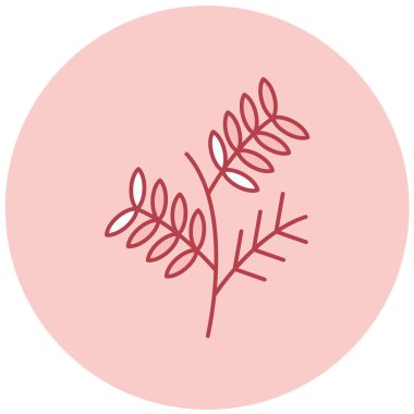 Yaprak. Web simgesi basit illüstrasyon