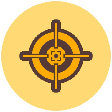 Hedef. Web simgesi basit illüstrasyon