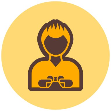 avatar. Web simgesi basit illüstrasyon