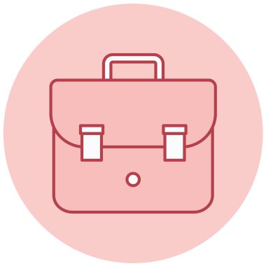 Çanta. Web simgesi basit illüstrasyon