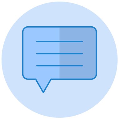 Konuş. Web simgesi basit illüstrasyon