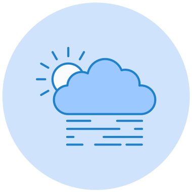 Bulut. Web simgesi basit tasarım