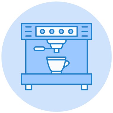 kahve makinesi vektör simgesi modern basit tasarım