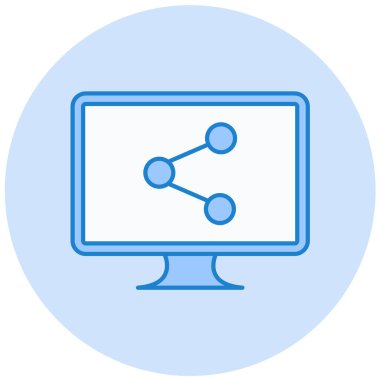 şebeke. Web simgesi basit illüstrasyon