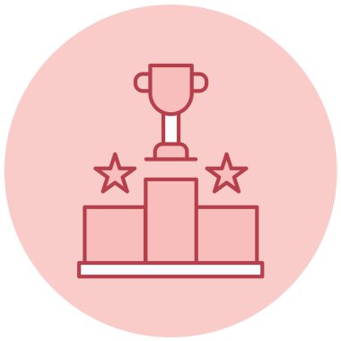 Kupa. Web simgesi basit illüstrasyon