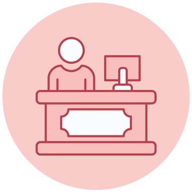 İş ve eğitim çizgisi ikonu. vektör illüstrasyonu