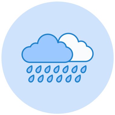 Yağmur. Web simgesi basit tasarım