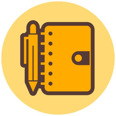 Kitap. Web simgesi basit illüstrasyon