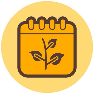 Takvim simgesi, vektör çizimi