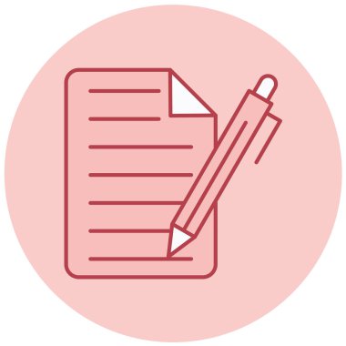 Belge. Web simgesi vektör illüstrasyonu