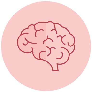 Beyin. Web simgesi basit tasarım