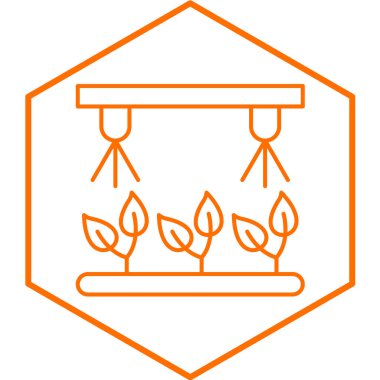 Sulama Sistemi basit simgesi, vektör illüstrasyonu