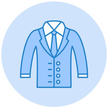 Takım elbise. Web simgesi basit illüstrasyon