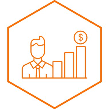 iş büyümesi simgesi vektör illüstrasyonu