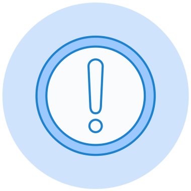 Moda biçimi izole edilmiş arkaplanda ünlem simgesi simgesi