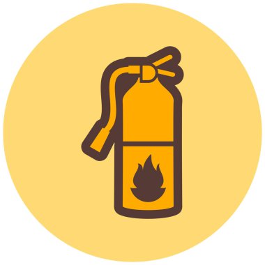 Yangın söndürücüsü. Web simgesi