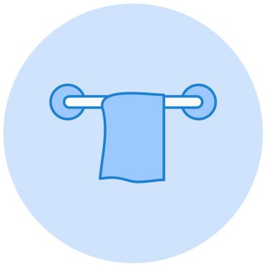 Havlu. Web simgesi basit illüstrasyon