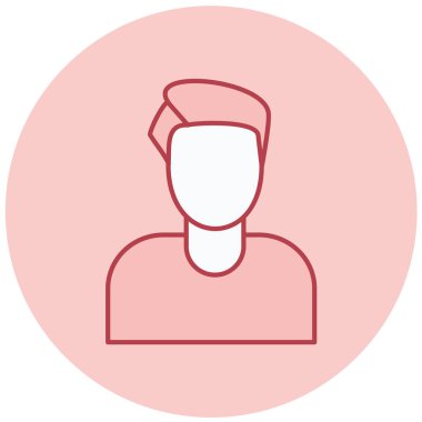 Erkek avatar. Web simgesi basit illüstrasyon