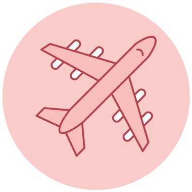 Uçak. Web simgesi basit illüstrasyon