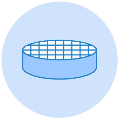 hokey topu ikon vektör illüstrasyonu