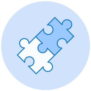 bulmaca modern simge vektör illüstrasyonu