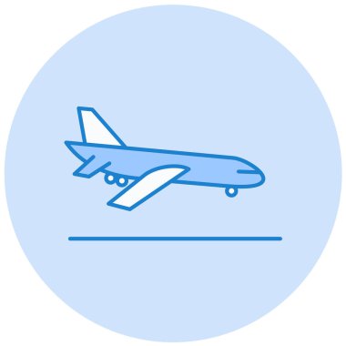 Uçak. Web simgesi basit illüstrasyon