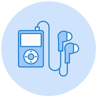 müzik çalar vektör simgesi