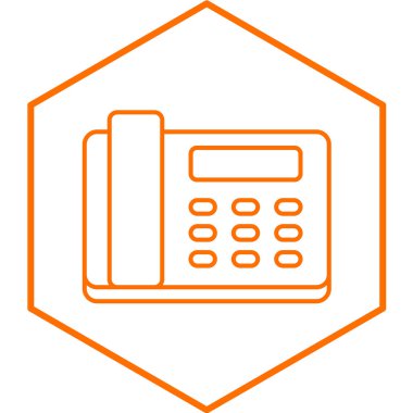 Sabit hat simgesinin vektör illüstrasyonu