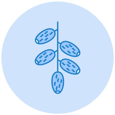 Böğürtlen Web simgesi basit illüstrasyon