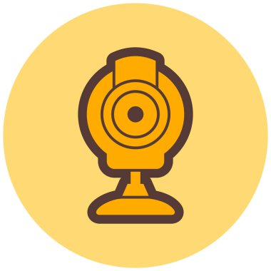 Web kamerası. Web simgesi basit illüstrasyon