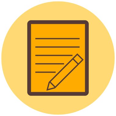 Belge. Web simgesi basit illüstrasyon