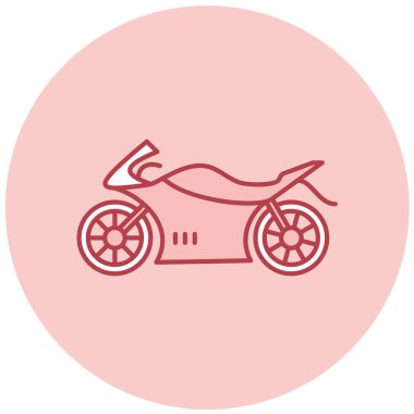 motosiklet vektör simgesi modern illüstrasyon