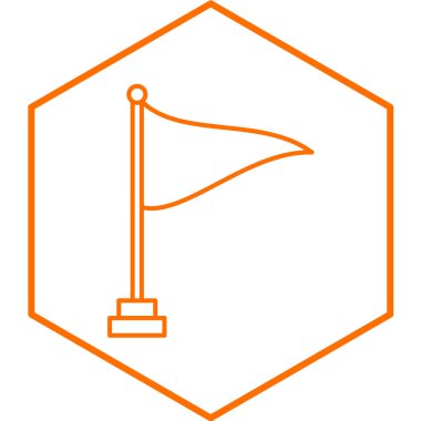 bayrak ikonu vektör illüstrasyonu