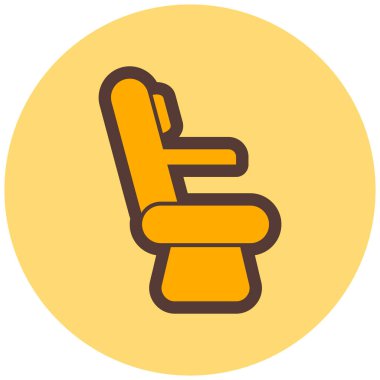 Sandalye. Web simgesi basit illüstrasyon