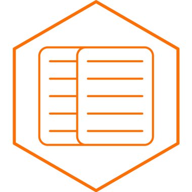 Kopyalama kitabı ikon vektör illüstrasyonu