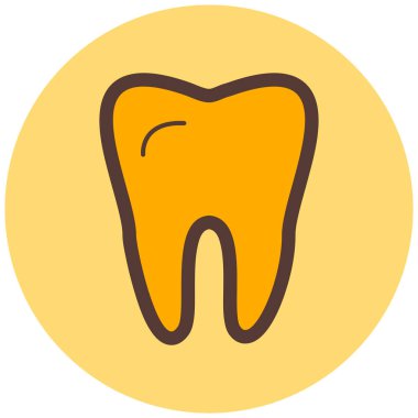 Diş. Web simgesi basit illüstrasyon