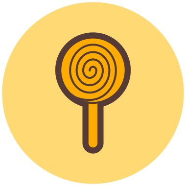 Lolipop. Web simgesi basit illüstrasyon
