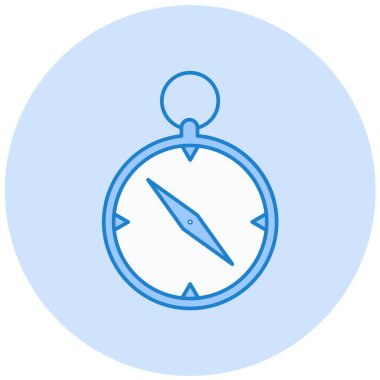 Pusula. Web simgesi basit illüstrasyon