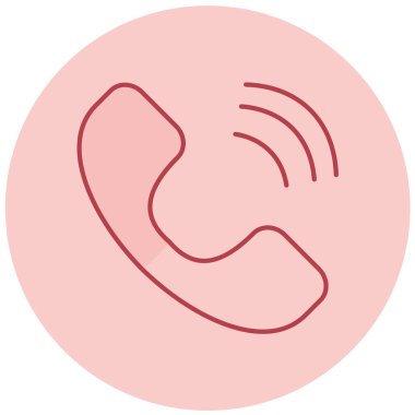 Çağrı. Web simgesi basit illüstrasyon