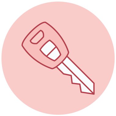 anahtar vektör simgesi modern basit illüstrasyon