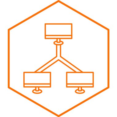 Bağlantı basit simgesi, vektör illüstrasyonu