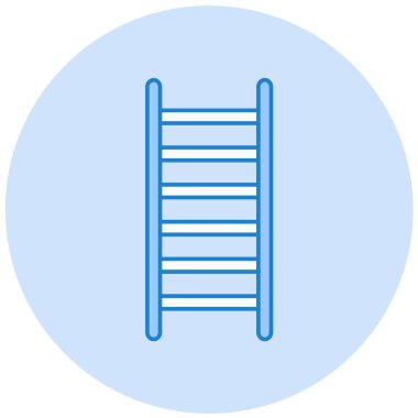 Merdiven. Web simgesi basit illüstrasyon