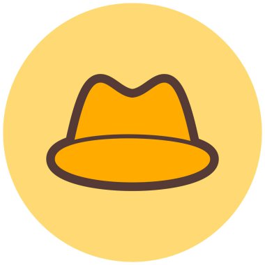 Benzersiz şapka, vektör illüstrasyonu